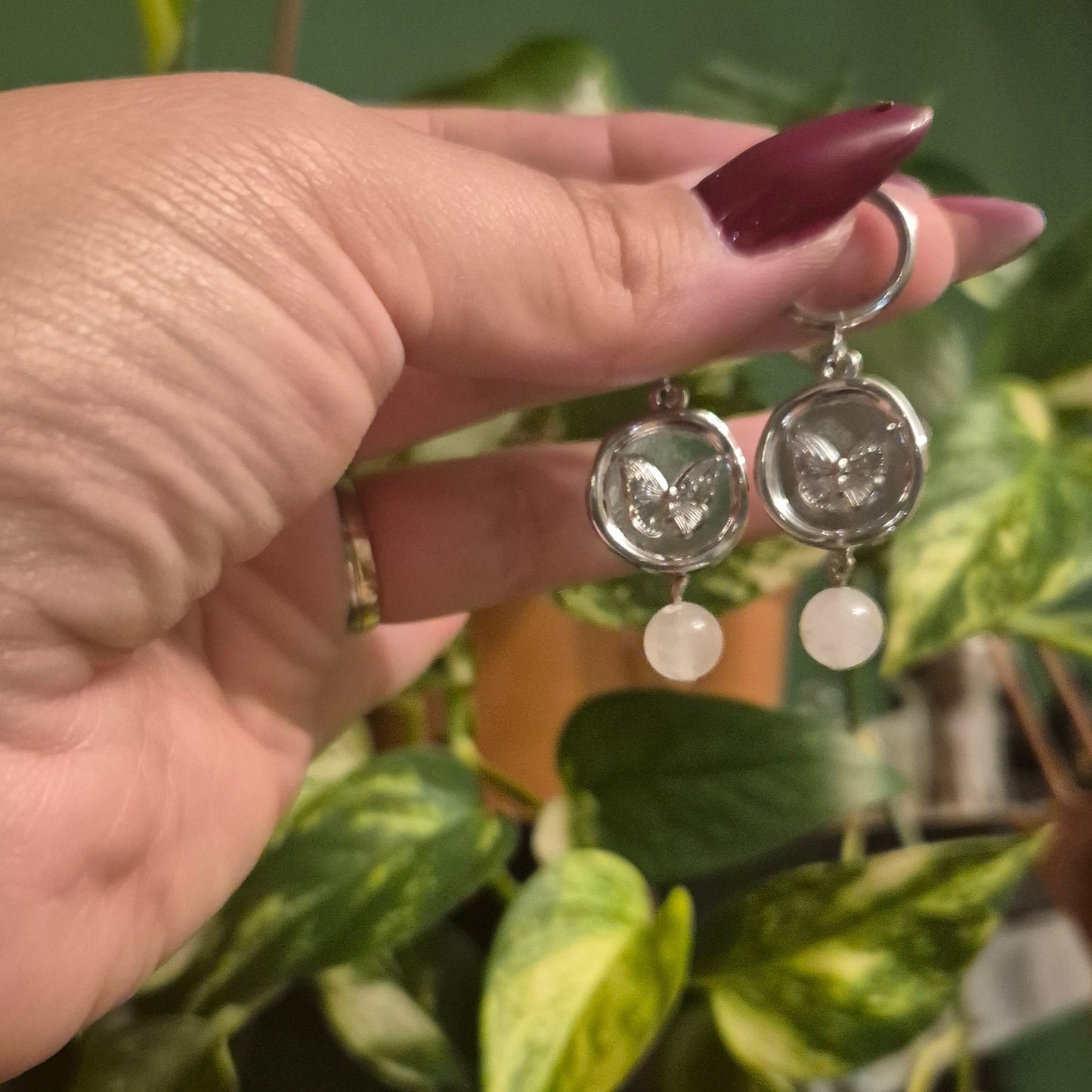 Wings of Light (Silver) — Self-Love & Transformation Earrings
