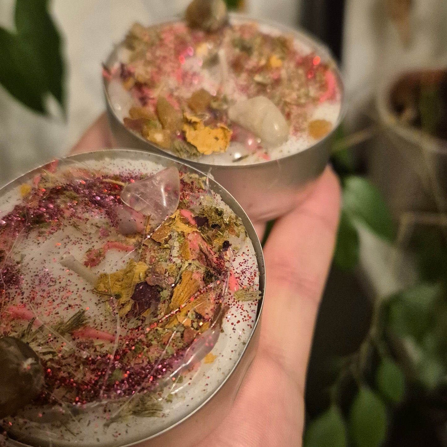Aphrodite’s Glow — Self-Love & Beauty Spell Candle (Large Tea Light)