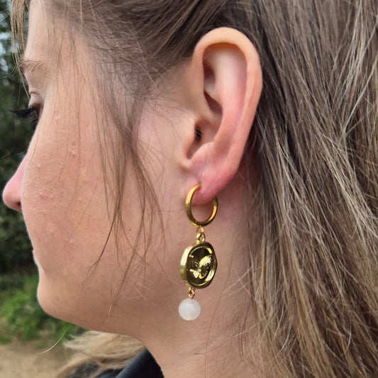 Wings of Light (Gold) — Self-Love & Transformation Earrings