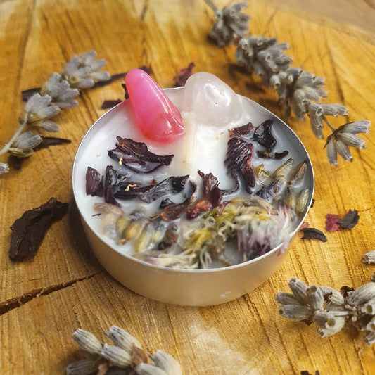 LOVE Intention Spell Tea Light Candle